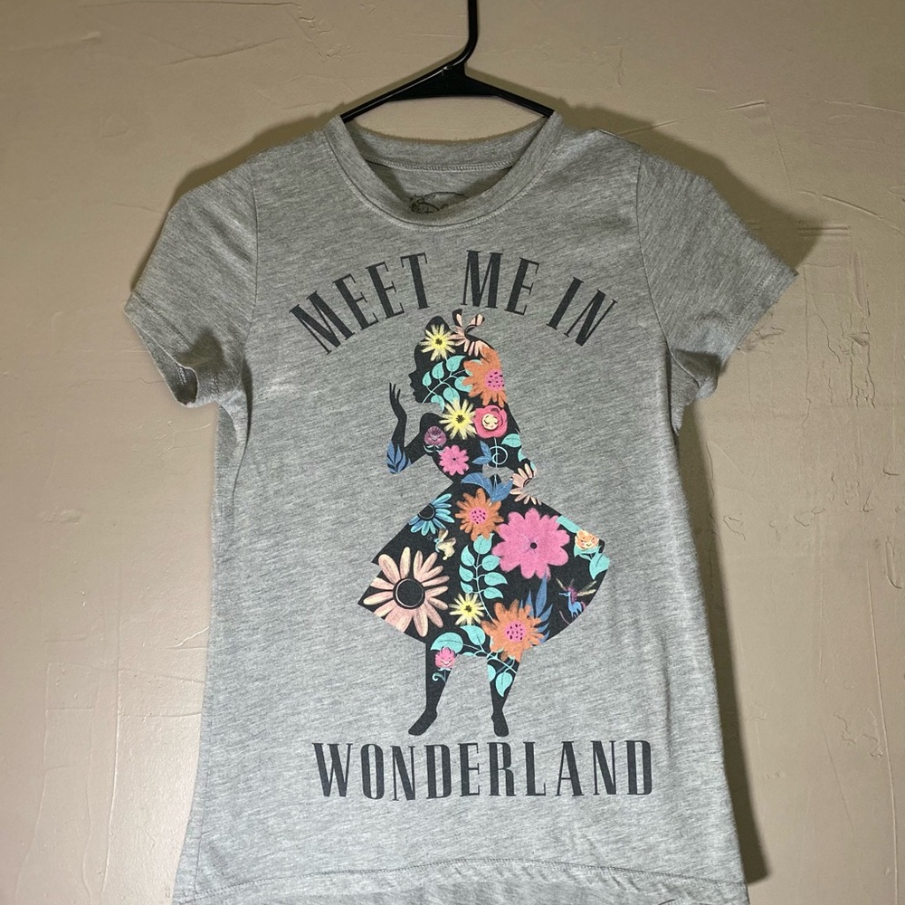 Disney Gray Meet Me in Wonderland Tee
